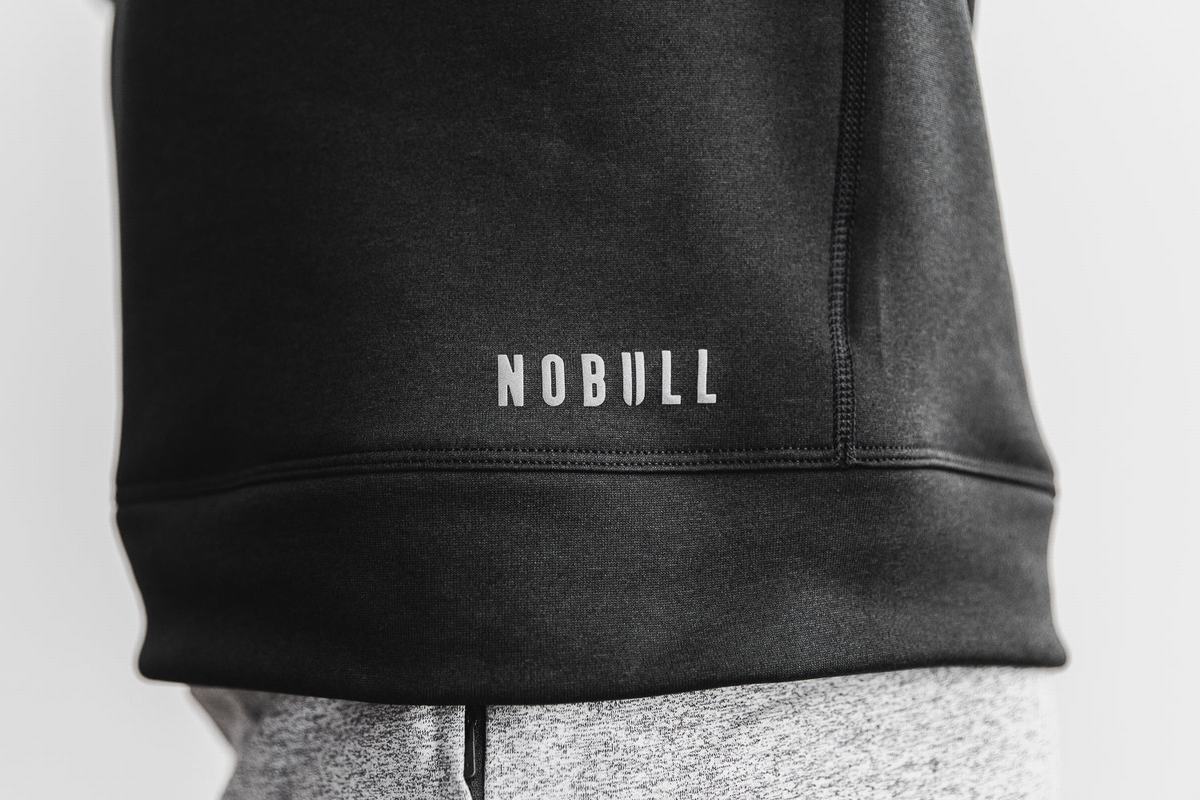 Nobull Performance Crew Men's Sweatshirts Black | Australia (KR1975)